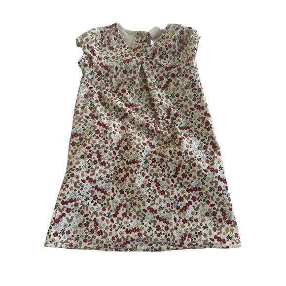 The Prairie By Rachel Ashwell Girls 4T Floral Fall Squirrel Corduroy Dress #5475 - Picture 1 of 10